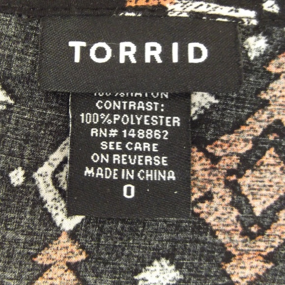 Torrid Babydoll Top Eyelash Fringe Bottom Size 0 - Picture 8 of 8